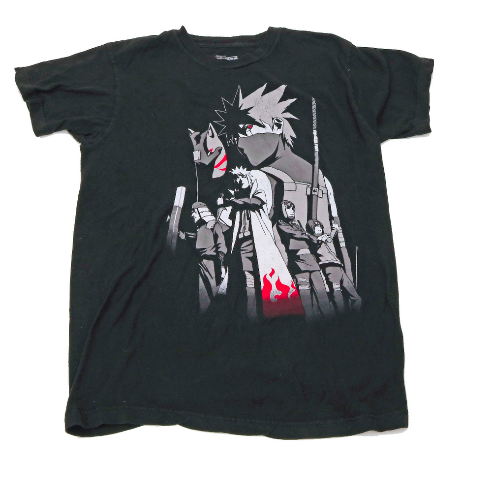 Shomen Jump Narvto Shippuden Black T Shirt